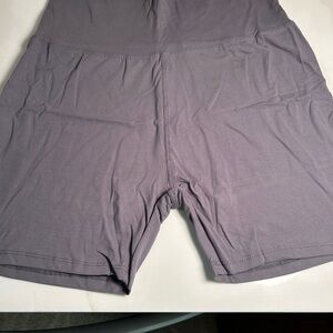 Gray Athletic Biker Shorts